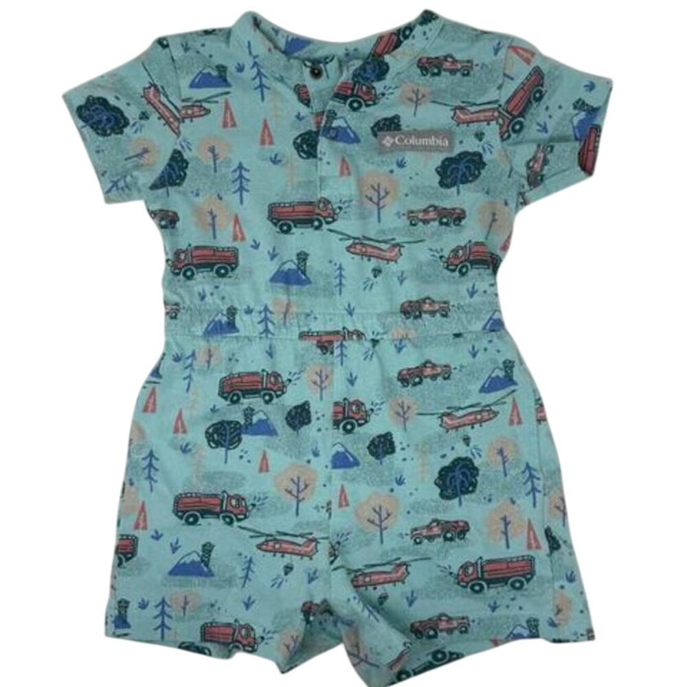 Columbia Baby 2T Summer Romper Forrest Camping Outdoors